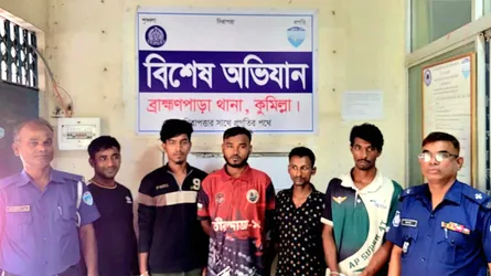 ব্রাহ্মণপাড়ায় গ্রেফতার ৯, ইয়াবা উদ্ধার