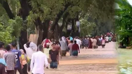 ভারী বৃষ্টি ও পাহাড়ি ঢলে সিলেট বিভাগে বন্যার আশঙ্কা, প্লাবিত হাওরাঞ্চল