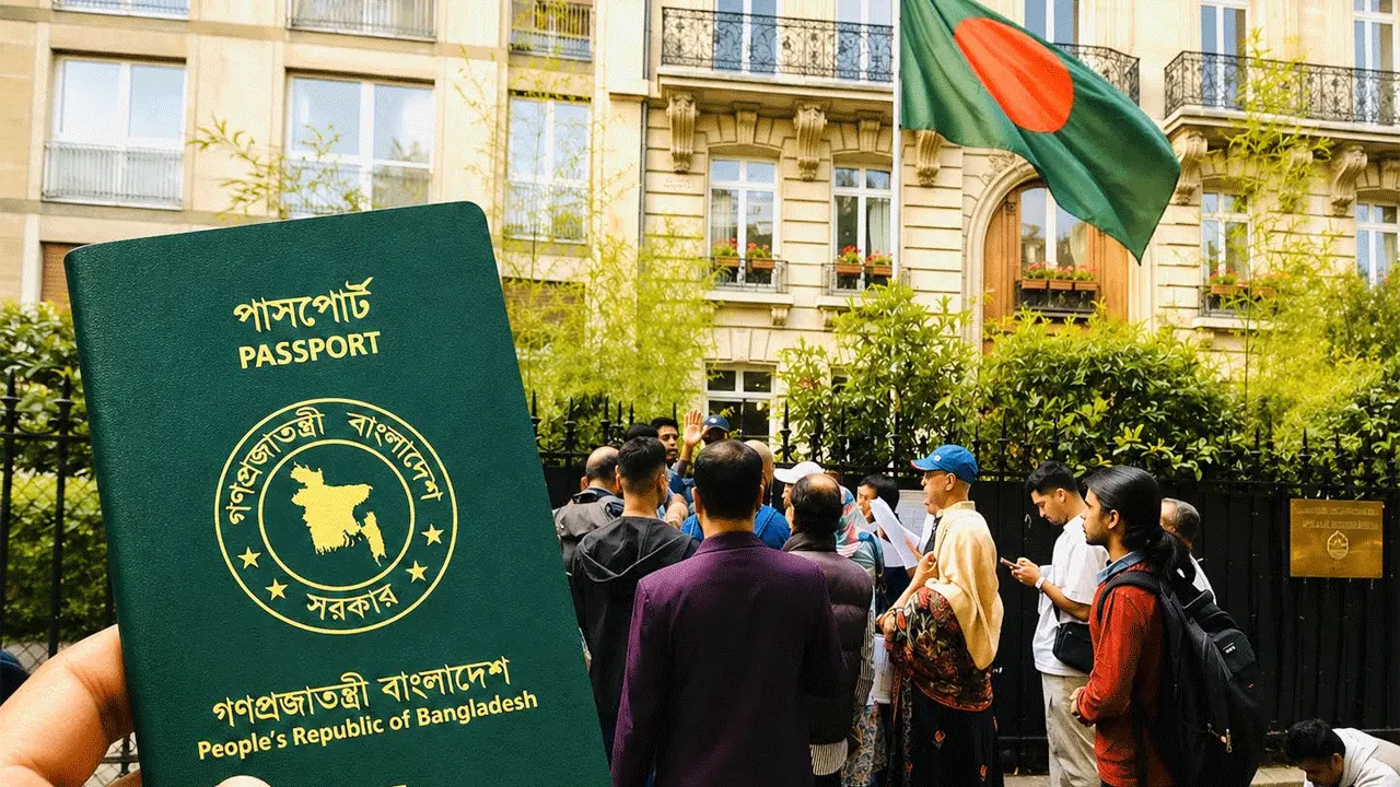 ই-পাসপোর্ট সেবা নিয়ে ফ্রান্সে বাংলাদেশ দূতাবাসকে ঘিরে আলোচনা-সমালোচনা