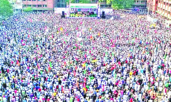 রংপুরে ইসলামী ৮ দলের সমাবেশে জনতার ঢল