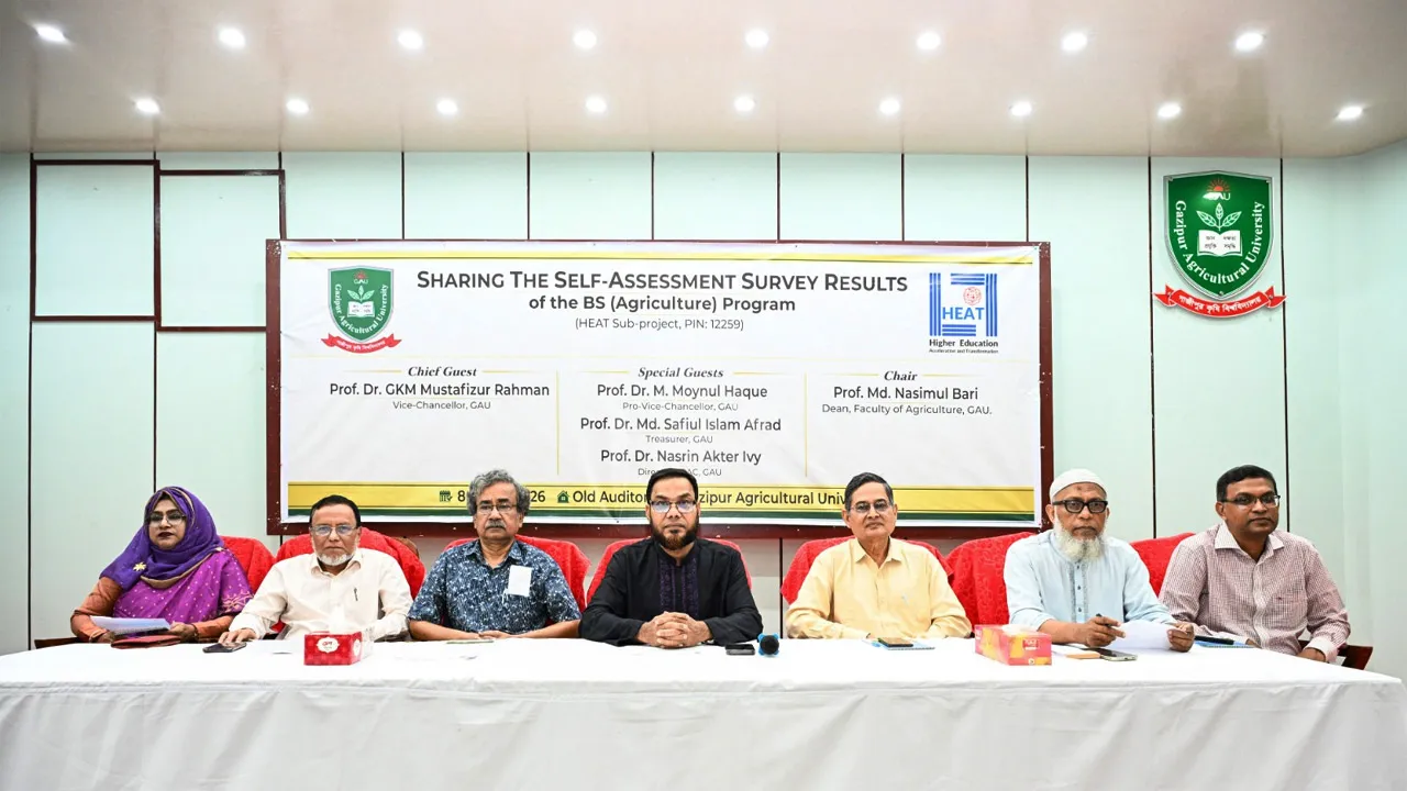 গাকৃবিতে সেলফ অ্যাসেসমেন্ট জরিপের ফলাফল নিয়ে কর্মশালা