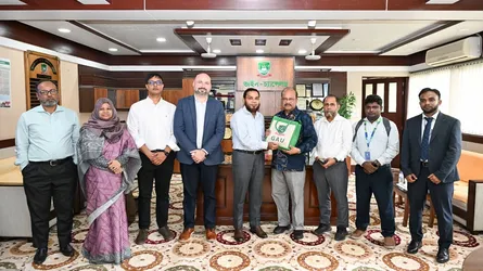 যুক্তরাষ্ট্রের পারদু ও অবার্ন বিশ্ববিদ্যালয়ের প্রতিনিধিদলের সাথে গাকৃবি ভিসি বৈঠক