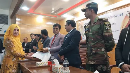 গফরগাঁওয়ে এসএসসি ও এইচএসসির জিপিএ ৫ প্রাপ্ত কৃতি শিক্ষার্থীদের সংবর্ধনা