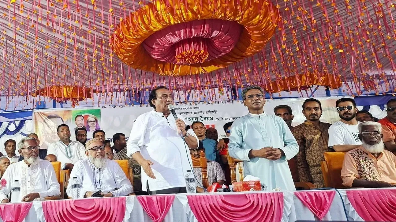 গফরগাঁওয়ে সংস্কৃতি প্রতিমন্ত্রীকে সংবর্ধনা