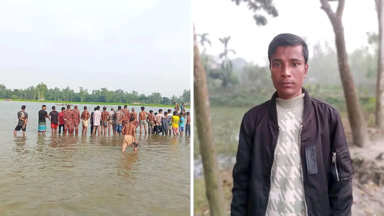 সাঘাটায় ছেলেকে বাঁচাতে গিয়ে পানিতে ডুবে বাবার মৃত্যু