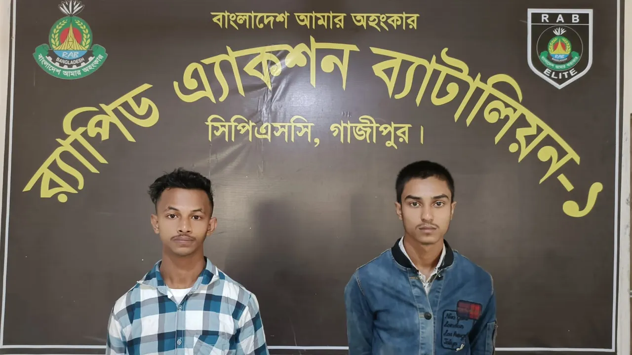 গাজীপুরে হত্যাকাণ্ডের ২৪ ঘণ্টার মধ্যে আটক ২