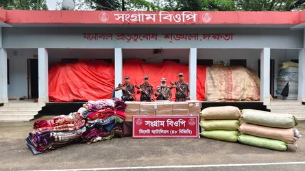 সিলেট সীমান্তে ৯০ লাখ টাকার চোরাচালানি মালামাল আটক