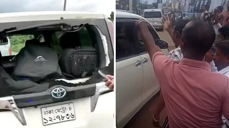 গোলাপগঞ্জে এনসিপি নেতাদের গাড়িতে হামলা-ভাংচুর