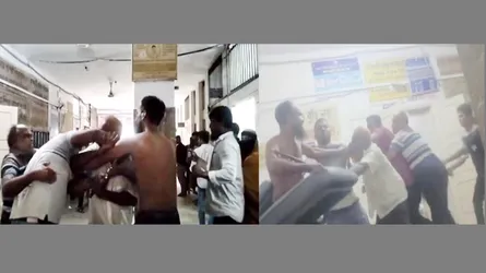 গৌরনদীতে হাসপাতালের ভেতরে অ্যাম্বুলেন্স চালকদের সংঘর্ষ, আহত ৭
