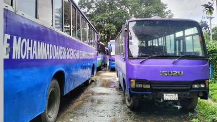 হাবিপ্রবিতে পরিবহন সংকট, ১৩টি বাসের মধ্যে ৮টিই নষ্ট