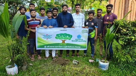 হাবিপ্রবি ছাত্রশিবিরের বৃক্ষরোপণ অভিযান