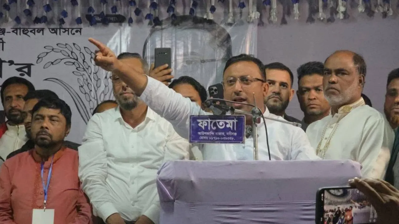 উন্নয়ন নিশ্চিত করতে ধানের শীষে ভোট দিন : হুমায়ুন কবির