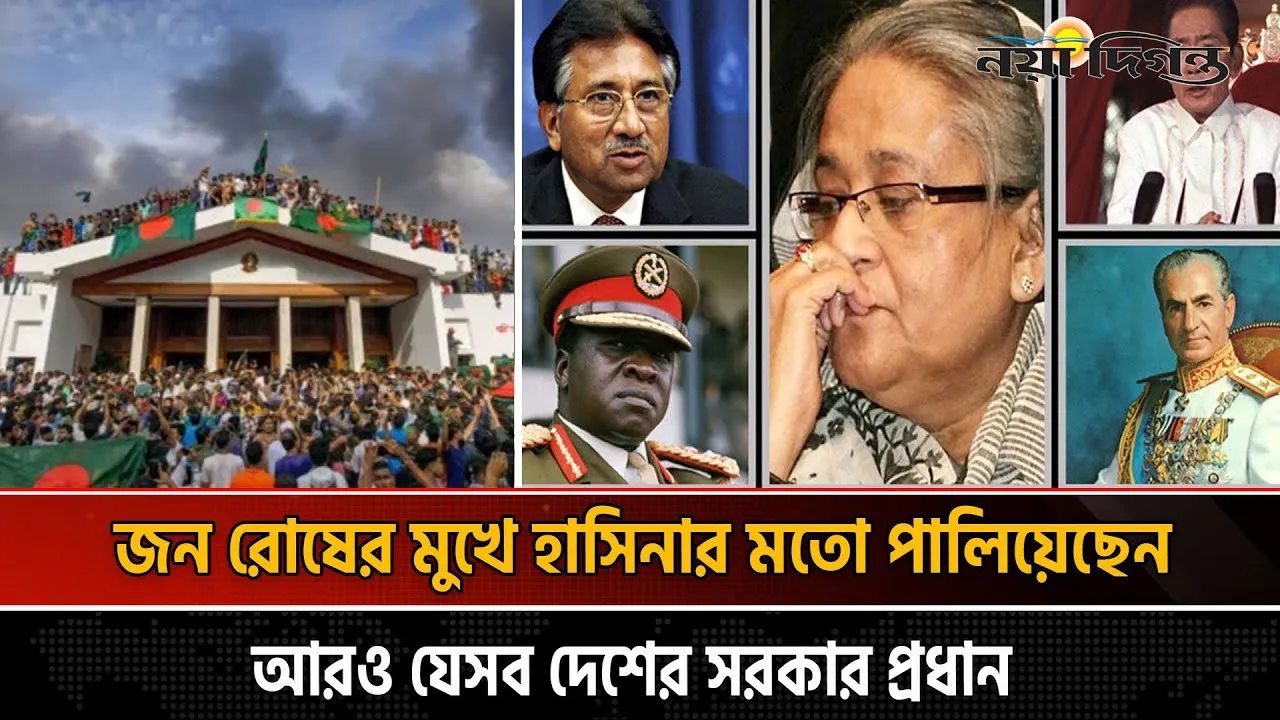 যে যে দেশের রাষ্ট্রপ্রধানরা পালাতে বাধ্য হন