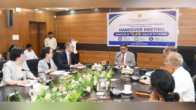 সরকারকে ৩ লাখ ৮৩ হাজার ডোজ পোলিও টিকা দিলো সিনোভ্যাক