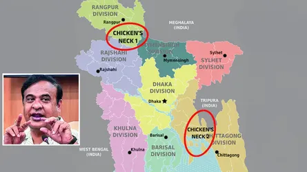 বাংলাদেশের ২ চিকেন’স নেকে হামলার হুমকি আসামের মুখ্যমন্ত্রীর