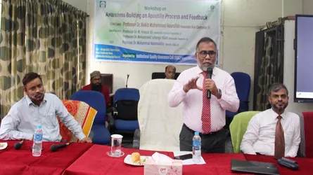অ্যাপোস্টিল প্রক্রিয়ায় সচেতনতা তৈরির লক্ষ্যে ইবিতে কর্মশালা