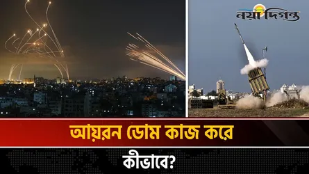 আকাশ প্রতিরক্ষা ব্যবস্থা আয়রন ডোম কীভাবে কাজ করে?
