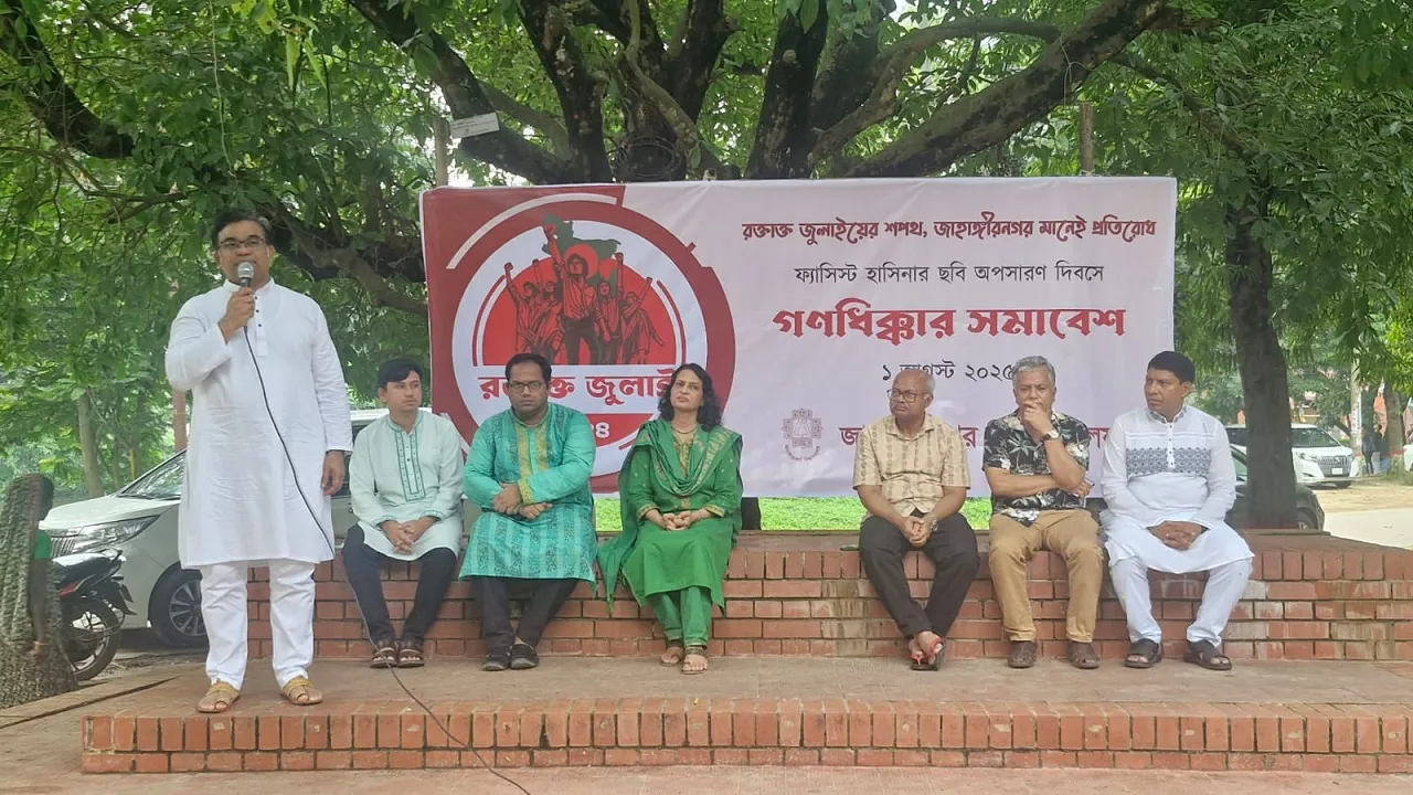 ফ্যাসিস্ট হাসিনার ছবি নামানো সহজ ছিল না : জাবি ভিসি