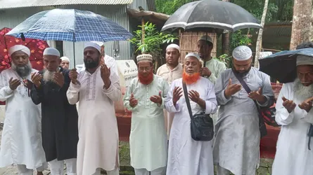 শরীয়তপুরে জুলাই শহীদদের কবর জিয়ারত করল জামায়াত