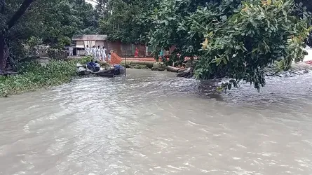 ঝালকাঠিতে নদ-নদীর পানি বৃদ্ধি, নিম্নাঞ্চল প্লাবিত
