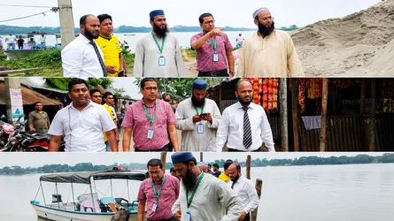 ঝালকাঠি-নলছিটি সংযোগে সুগন্ধা নদীর ওপর সেতু নির্মাণ, পরিদর্শনে কর্তৃপক্ষ