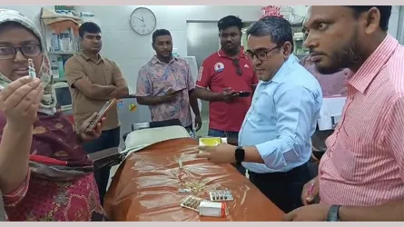 জীবননগরে ভোক্তা অধিকারের অভিযানে বেসরকারি ক্লিনিককে জরিমানা