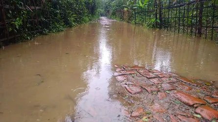 সড়কে জলাবদ্ধতা, জকিগঞ্জে দুর্ভোগ পোহাচ্ছে পাঁচ গ্রামের মানুষ