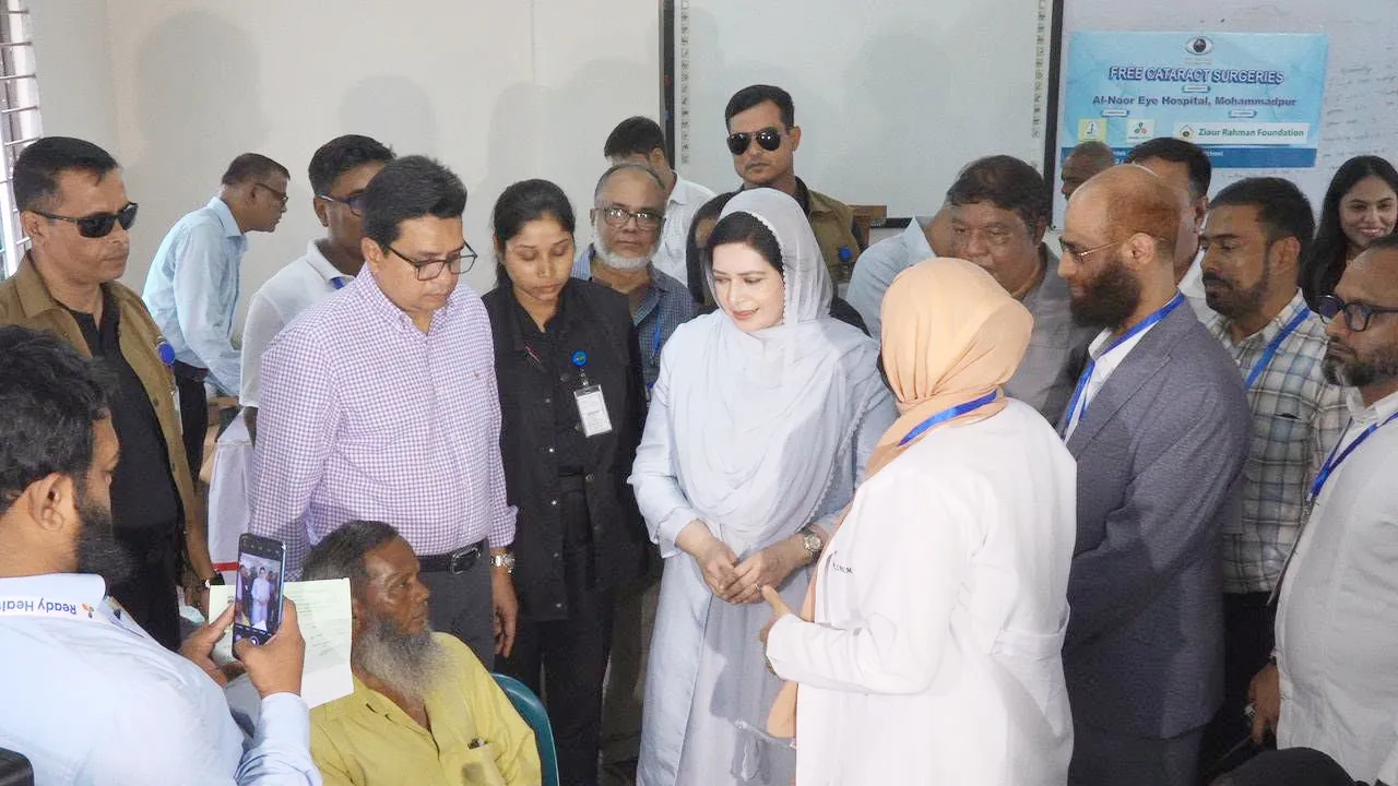 ভাসানটেক-করাইল-সাততলা বস্তির ১ হাজার মানুষ পেলেন বিনামূল্যে চক্ষুসেবা