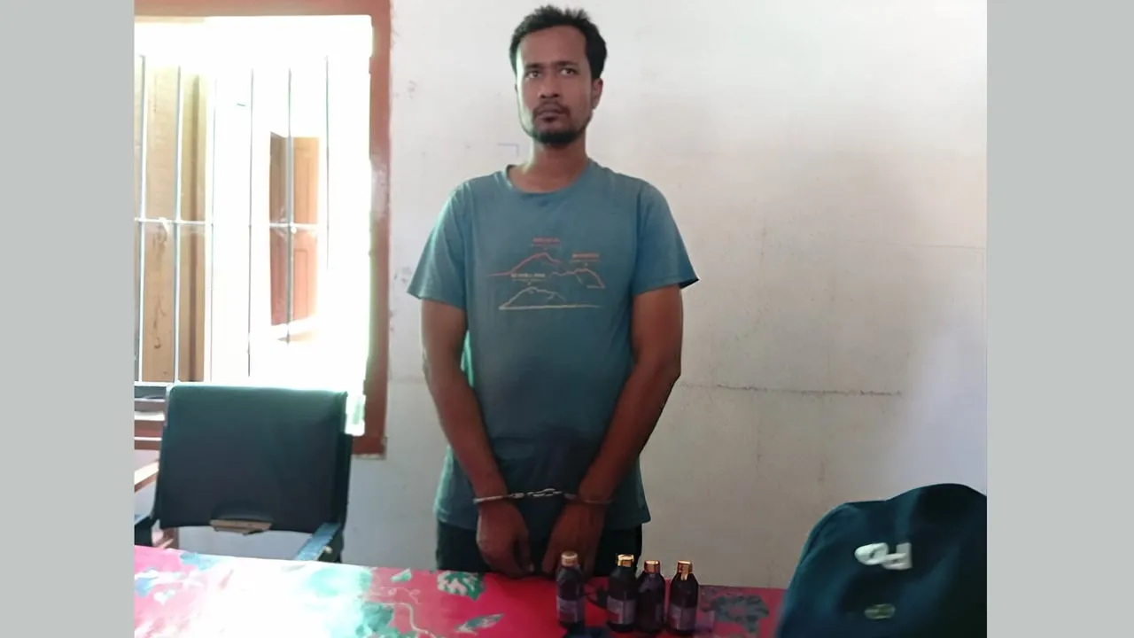 ভ্যানচালককে মারতে গিয়ে পড়ে গেল মাদক, যুবককে পুলিশে সোপর্দ