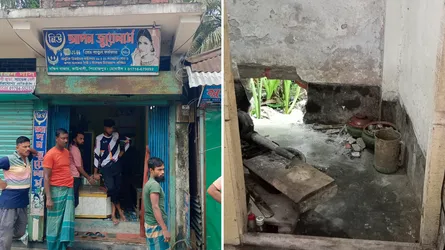কাউখালীতে দেয়াল ভেঙ্গে স্বর্ণের দোকানে চুরি
