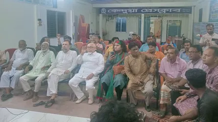 কেন্দুয়ায় লোকজ সাহিত্য আসরের উদ্যোগে প্রেসক্লাবে আলোচনা সভা