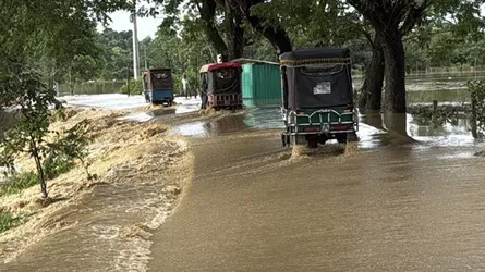 খাগড়াছড়িতে ভারী বর্ষণে নিম্নাঞ্চল প্লাবিত