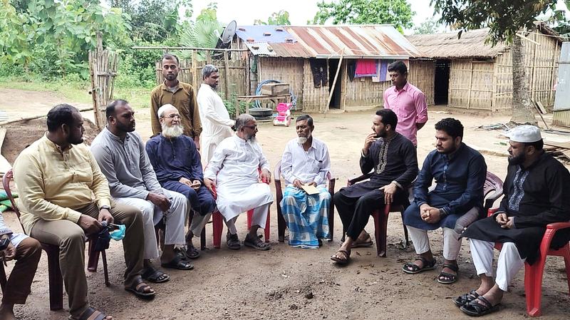 Khagrachhari District Amir inquired about the well-being of Shahid's family and relatives.