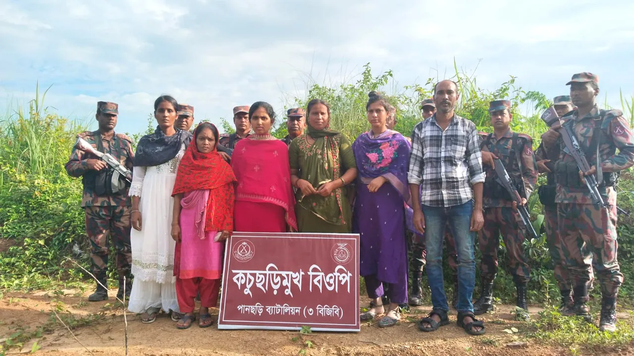 খাগড়াছড়িতে আরো ১৫ জনকে পুশইন বিএসএফের