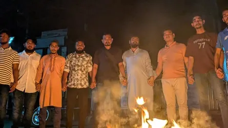 খাগড়াছড়িতে গণঅধিকার পরিষদের বিক্ষোভ মিছিল