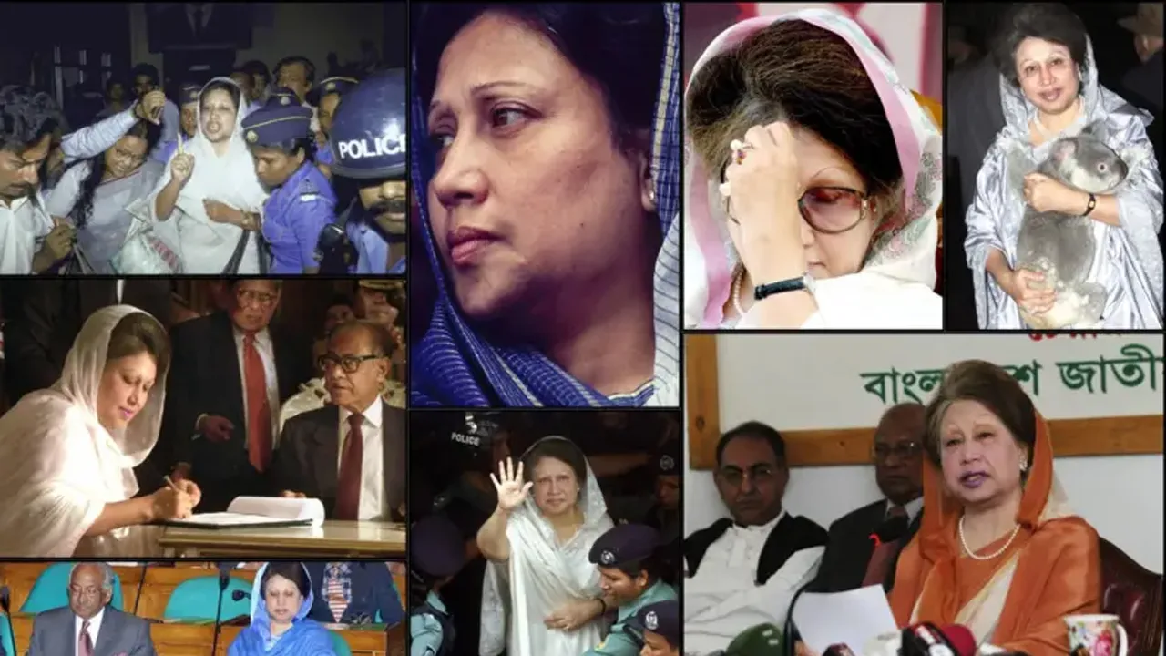ছবিতে খালেদা জিয়ার রাজনৈতিক জীবন