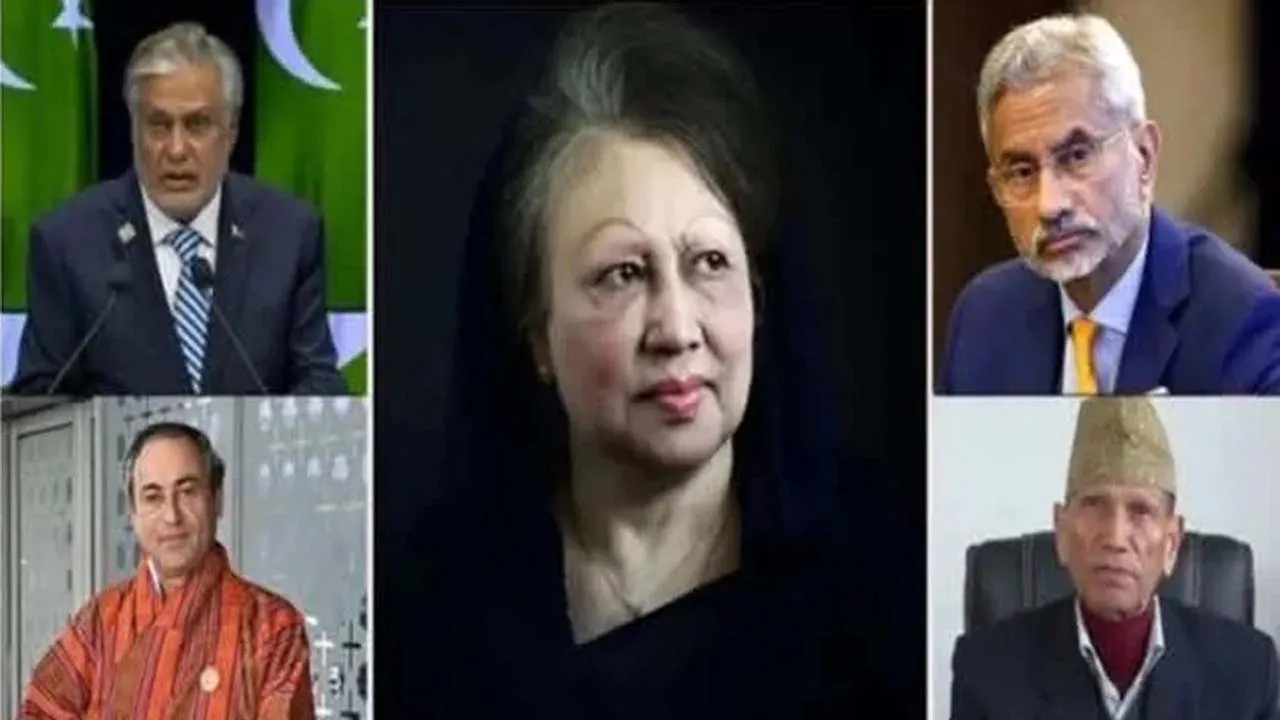 খালেদাকে ভারত, নেপাল, শ্রীলঙ্কা ও ভুটানের পররাষ্ট্রমন্ত্রী এবং পাকিস্তানের স্পিকারের শেষ শ্রদ্ধা