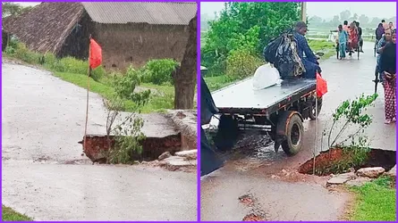 পাইকগাছায় স্লুইচগেটে ভয়াবহ ধস, ৩ ইউনিয়ন প্লাবিত হওয়ার আশঙ্কা