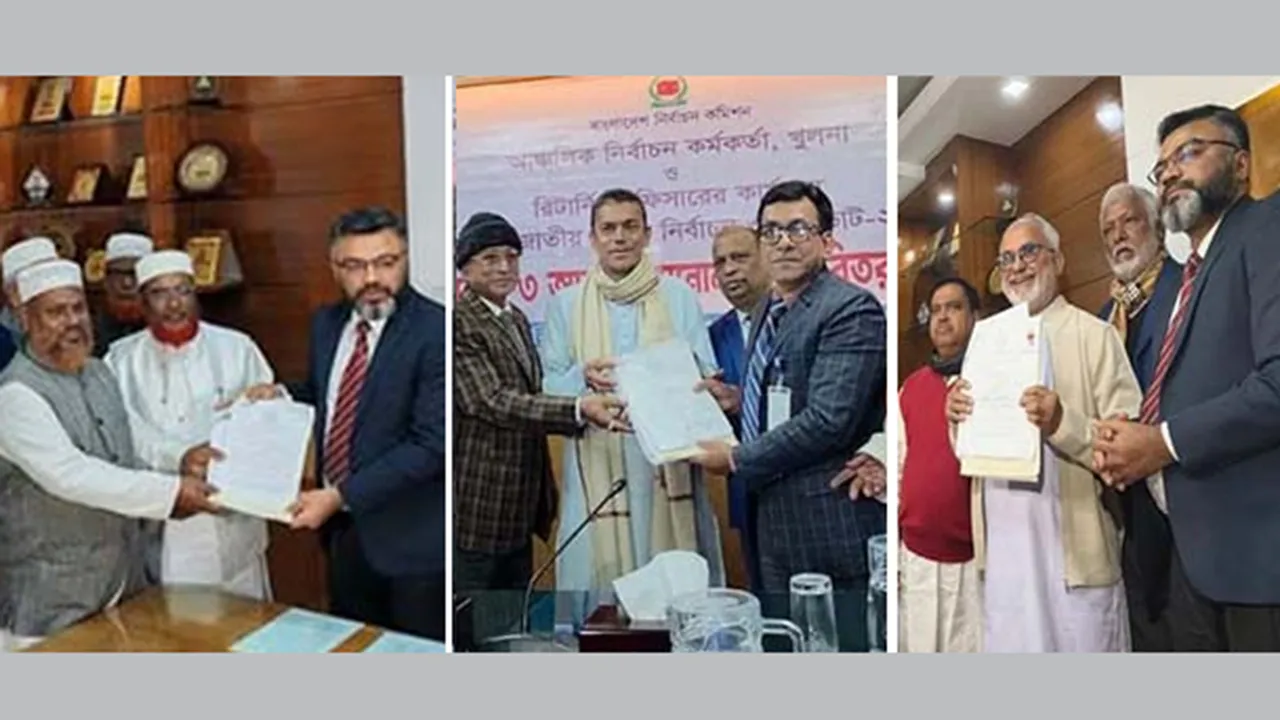 খুলনার ৬টি আসনে ৪৬ প্রার্থীর মনোনয়ন দাখিল