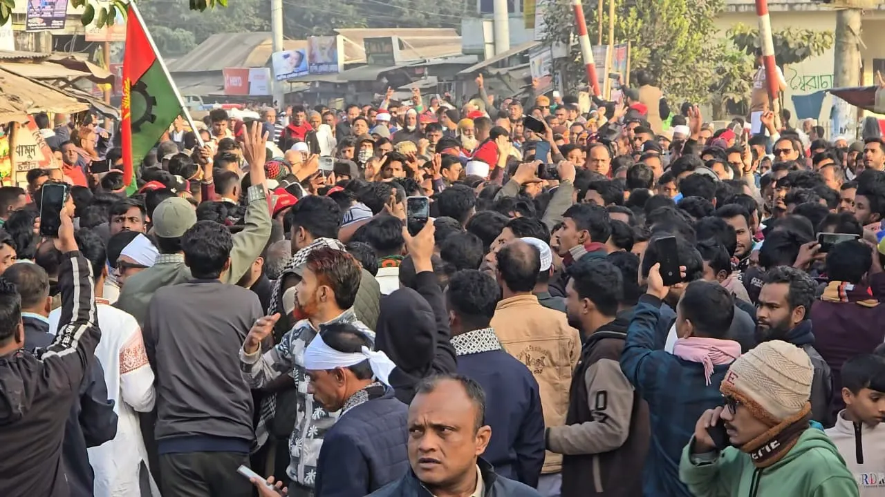 কিশোরগঞ্জে বিএনপি মনোনীত প্রার্থীকে এলাকায় ঢুকতে না দেয়ার ঘোষণা