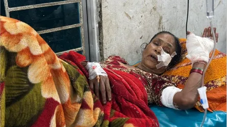 কোটালীপাড়ায় কুড়িয়ে পাওয়া ককটেল বিস্ফোরণে বৃদ্ধা আহত