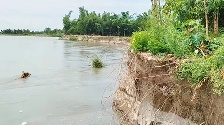 কুড়িগ্রামে ধরলা নদীর ভাঙনে বিলীন চরবাসীর স্বপ্ন