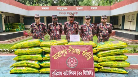 কুড়িগ্রামে সীমান্তে ৩৬ লাখ টাকার গবাদিপশু ও পণ্য জব্দ