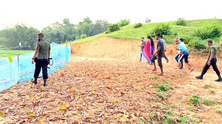সিলেটে প্রশাসনের অভিযানে চা-বাগানের জমি উদ্ধার