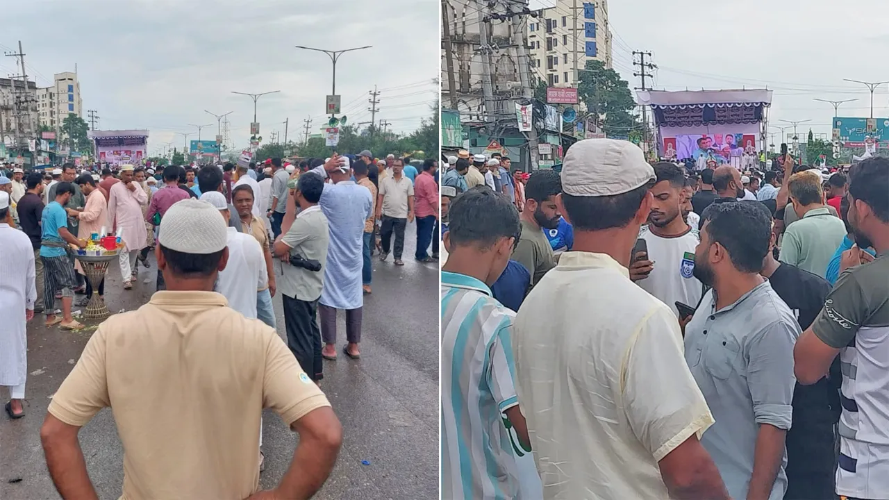 চট্টগ্রামমুখী লংমার্চকে স্বাগত জানাতে ফেনীতে প্রস্তুত ১১ দলের নেতাকর্মীরা