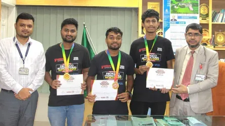 রোবট ও স্টেম অলিম্পিয়াডে লিডিং ইউনিভার্সিটির সাফল্য
