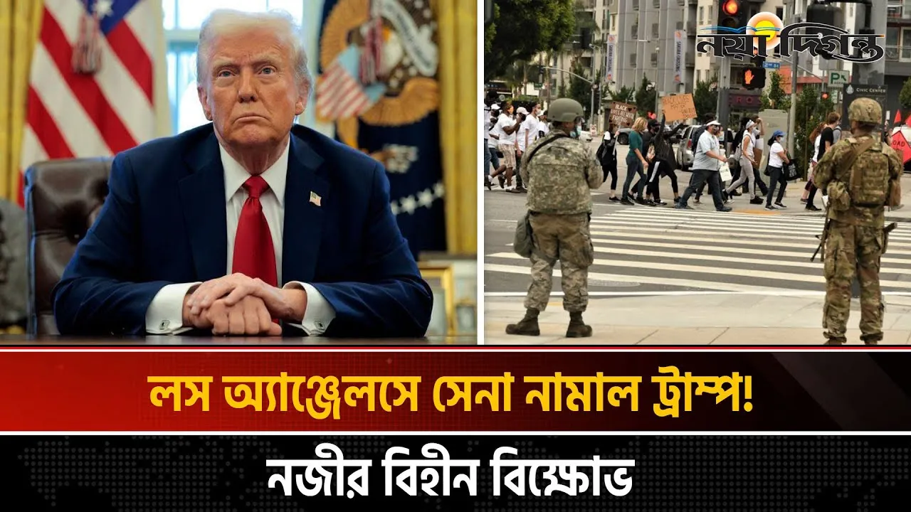 অভিবাসন অভিযানে উত্তাল লস অ্যাঞ্জেলস!
