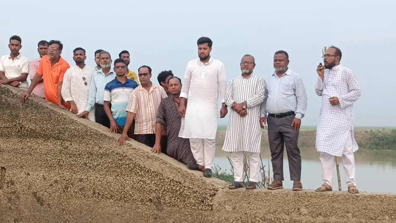 মদনে হাওরের বোরো ফসল নিয়ে দুশ্চিন্তায় কৃষক