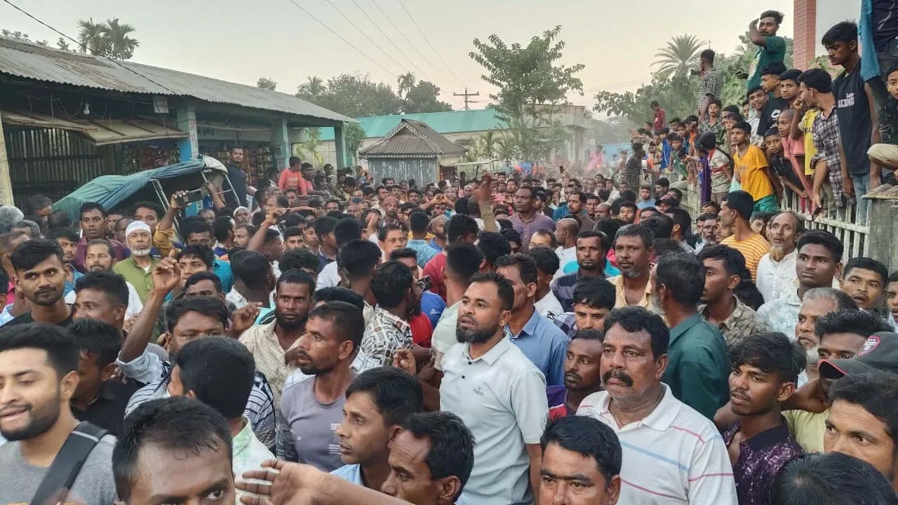 সুনামগঞ্জ-১ আসনে বিএনপির প্রার্থী পরির্বতনের দাবিতে গণমিছিল