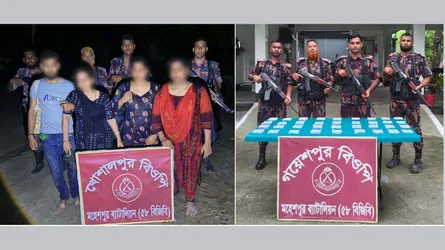 মহেশপুরে বিজিবির অভিযান : আটক ৪